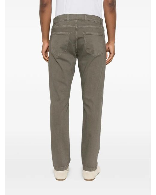 Eleventy Gray Five-Pocket Trousers for men
