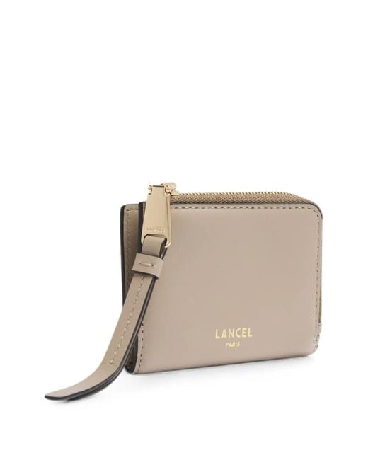 Lancel Gray Origami Mini Wallet