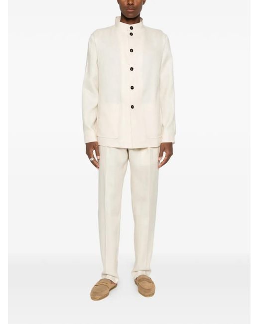 Tagliatore White Patch-Pocket Jacket for men