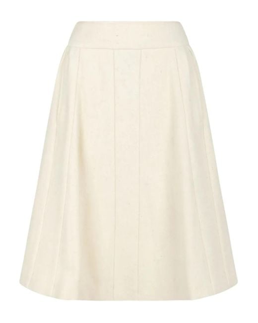 Vivienne Westwood Natural Button Pleated Skirt