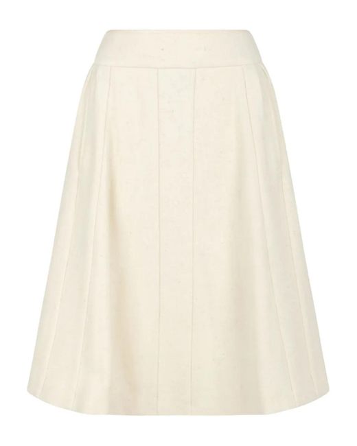 Vivienne Westwood Natural Button Pleated Skirt