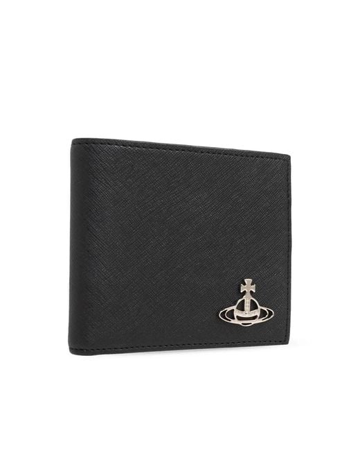 Vivienne Westwood Black Billfold Wallet for men
