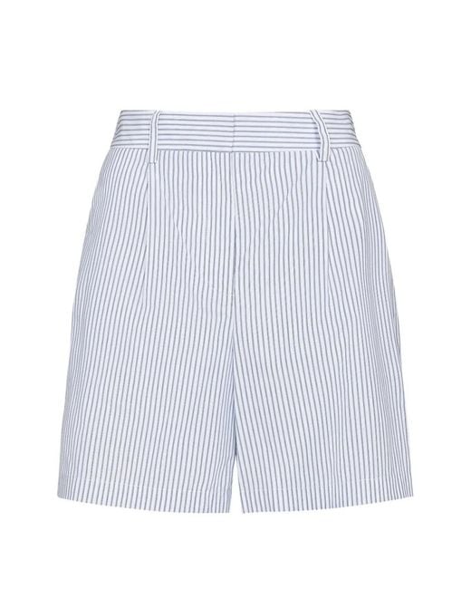 Twp White Henry Striped Shorts