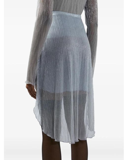 Gcds White Rouches Skirt