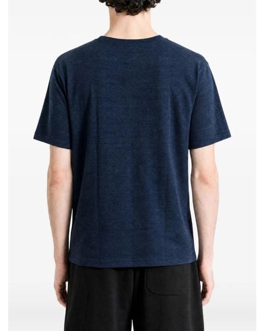 A Bathing Ape Blue Graphic-Print T-Shirt for men