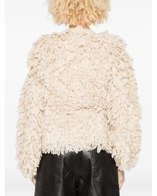 Liu Jo Natural Fringed Jacket