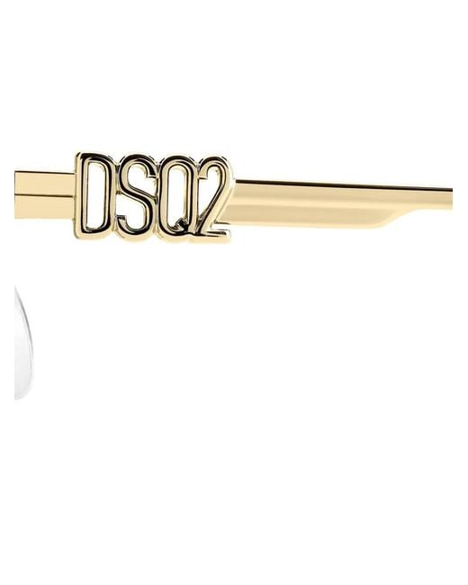DSquared² Natural Logo-Detail Geometric Sunglasses for men