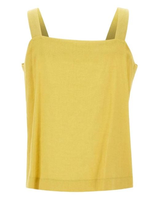 Kaos スクエアネック タンクトップ Yellow