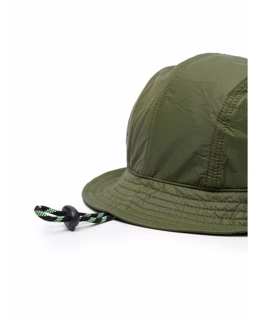 MSGM Green Logo-Patch Bucket Hat for men