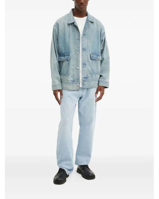 Levi's Blue Patch-Pocket Denim Jacket for men