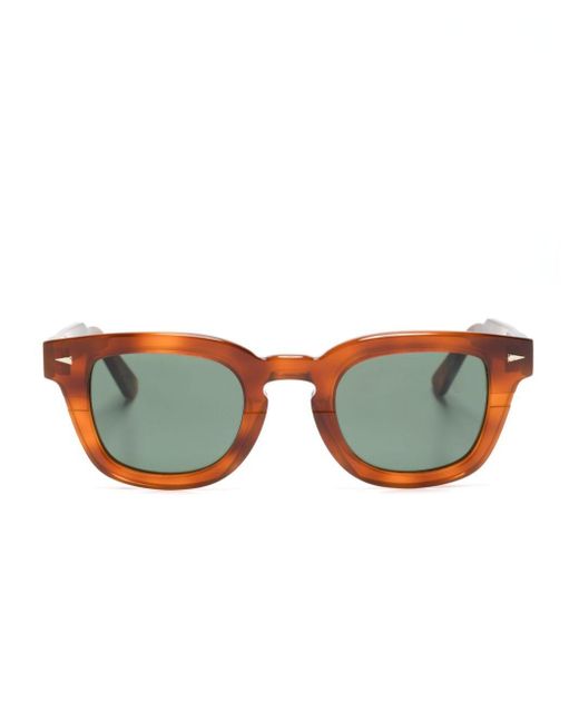 Ahlem Brown Champ De Mars Square-frame Sunglasses