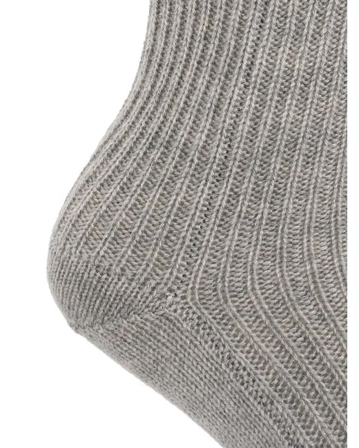Lisa Yang Gray Cashmere Socks