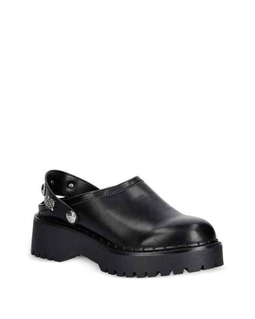 Guess Black Studded Platform Clogs