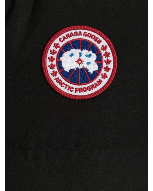 Canada Goose Black Padded Logo-Patch Gilet for men
