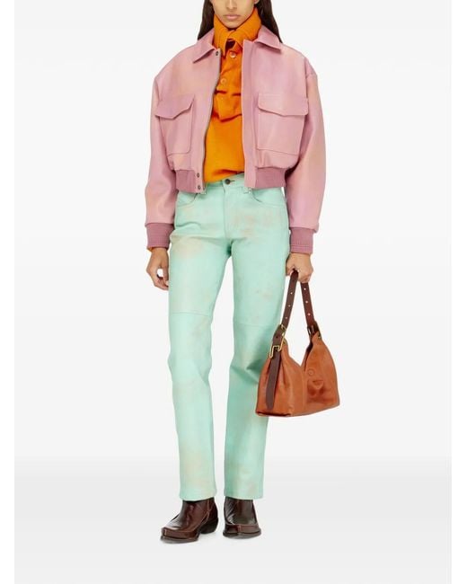 DIESEL Pink Aviator Jacket