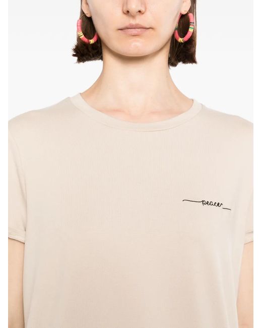 BLAKLACE White T-Shirt À Logo Brodé