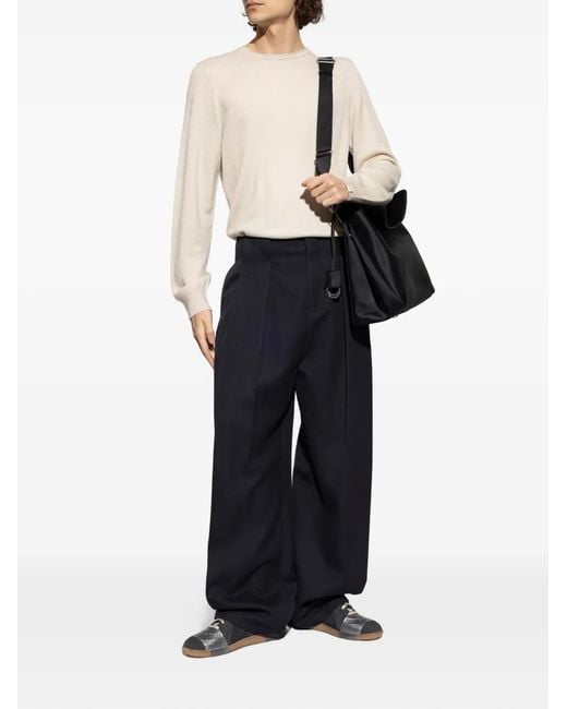 Rag & Bone White Crew-Neck Sweater for men