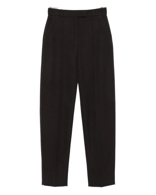 Alexander McQueen Black Klassische Hose mit Bügelfalten