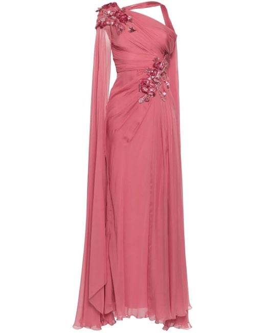 Zuhair Murad Pink Chiffon Gown