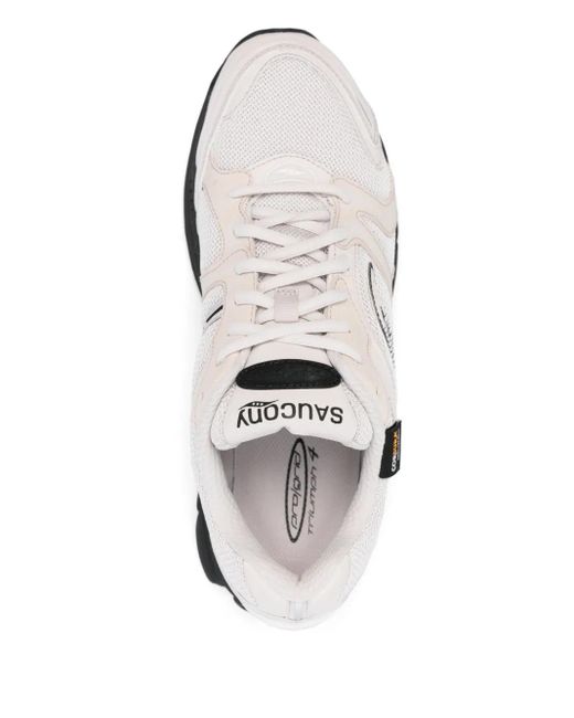 Saucony White Progrid Triumph 4 Gorpcore Sneakers