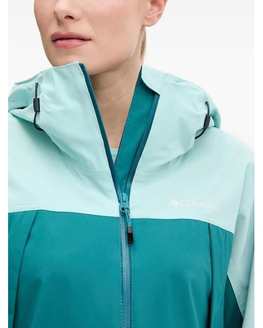 Columbia Blue Zip-Up Lightweight Jacket