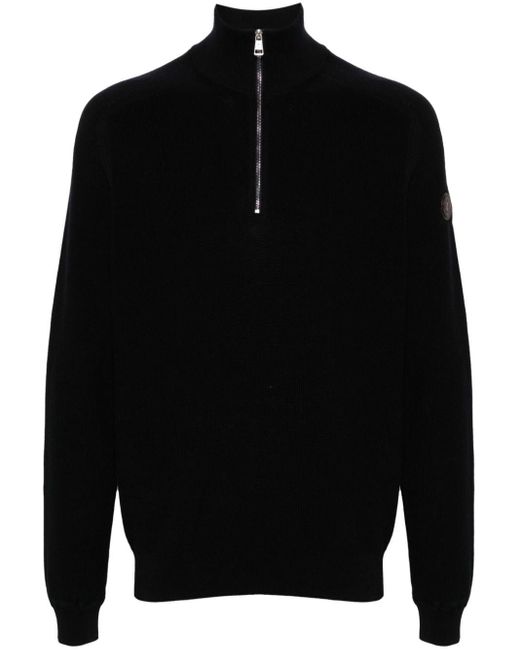 Moncler Pullover mit Reißverschluss in Black für Herren