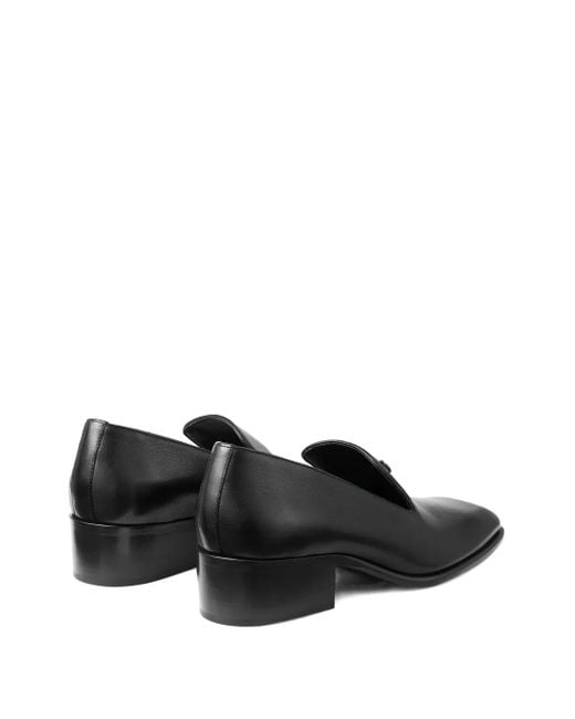 Jimmy Choo Black Eliot 45 Slipper Loafers for men