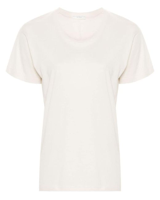 The Row Katoenen T-shirt Met Ronde Hals in het White