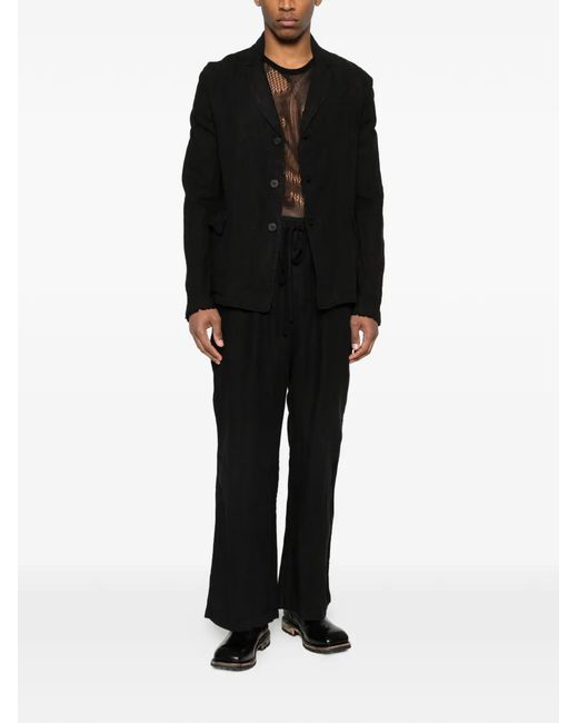 Thom Krom Black Single-Breasted Blazer for men