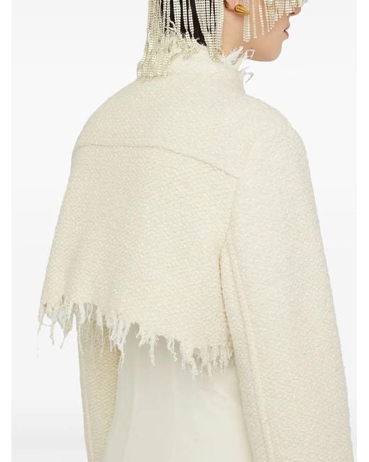 Jil Sander White Cropped Jacket