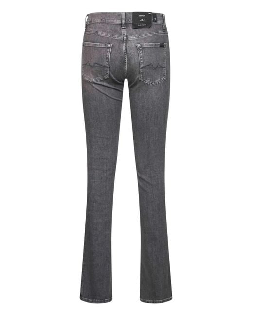 7 For All Mankind Gray Cotton Jeans