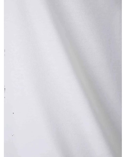 Zimmerli of Switzerland White Ribbed-Collar T-Shirt for men