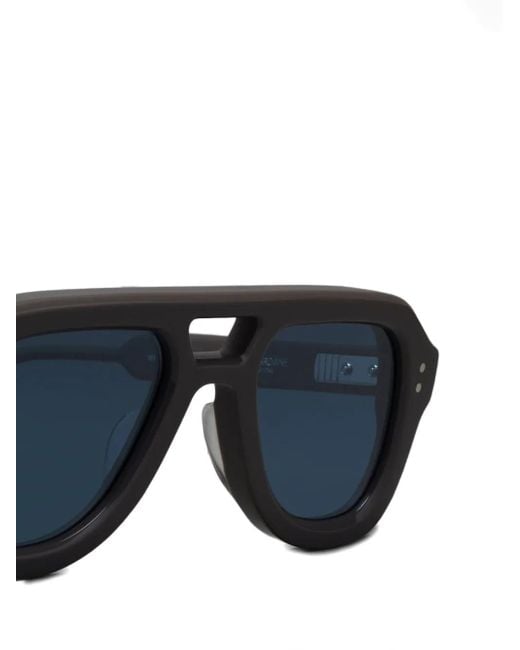 Thom Browne Blue Double-Bridge Sunglasses