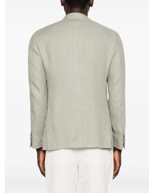 Lardini White Patch-Pocket Jacket for men