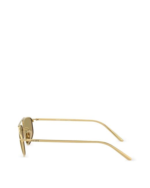 Prada Metallic Geometric Sunglasses