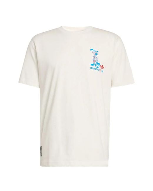Adidas White Fifa World Cup 2026 Mascot T-Shirt for men