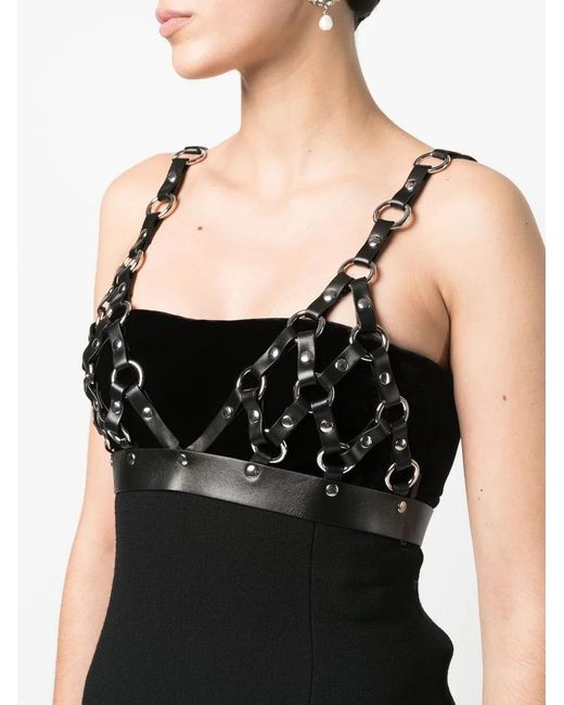 Roberto Cavalli Cropped Top in het Black