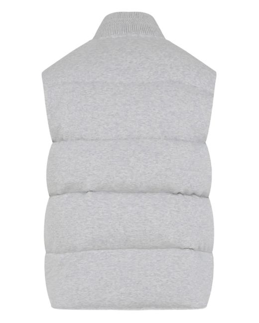 Tom Ford Gray Quilted Panelled Vest for men