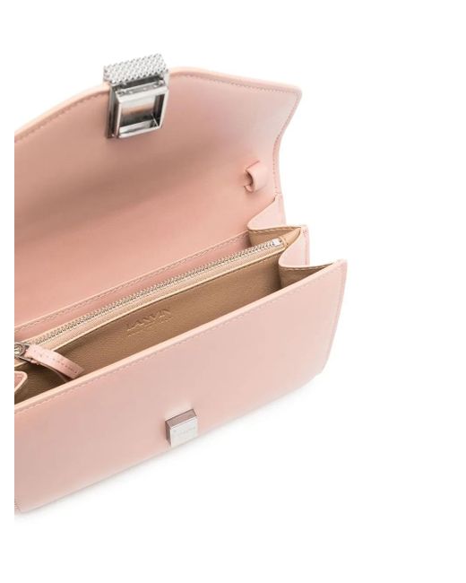 Borsa A Tracolla Con Finiture Lucide di Lanvin in Pink