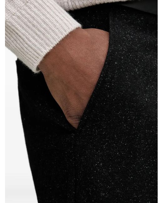Marc O' Polo Black Belt-Loop Trousers for men