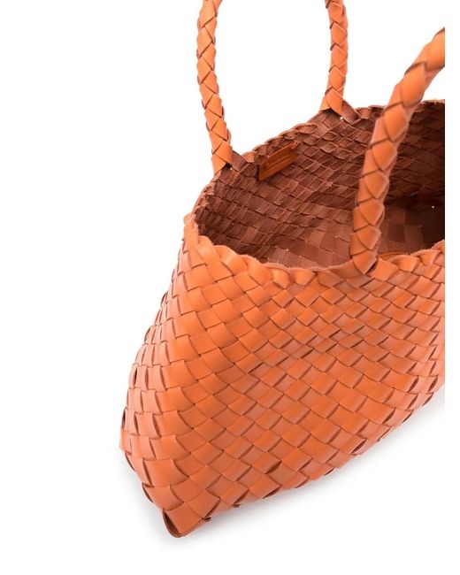 Borsa Tote Santa Croce di Dragon Diffusion in Orange