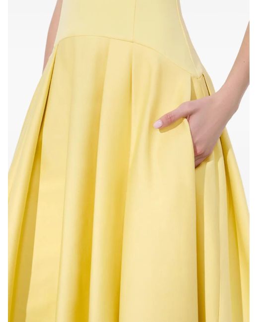 Abito Midi Adley di Alice + Olivia in Yellow