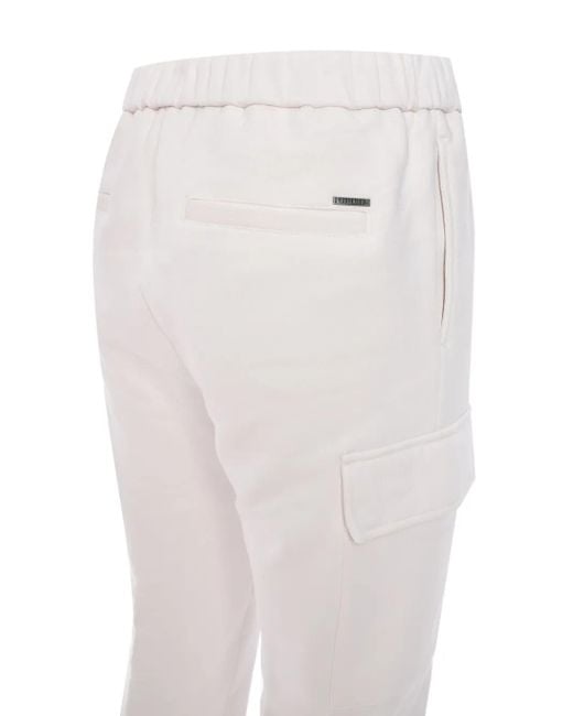 Peserico White Logo-Plaque Track Pants for men