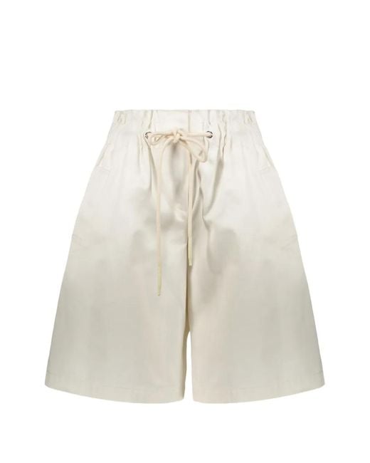 RED Valentino White Drawstring-Waist Elasticated Shorts