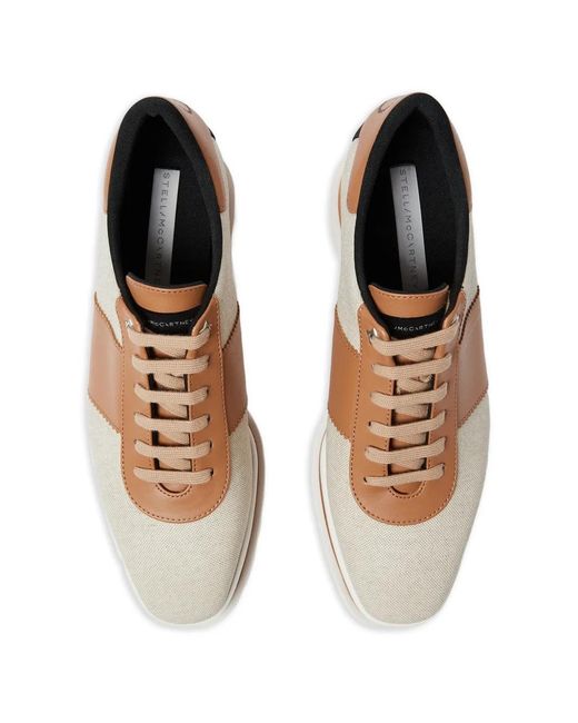 Stella McCartney White Lace-Up Platform Sneakers