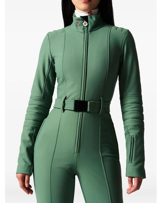 Traje De Esquí Con Cinturón Perfect Moment de color Green