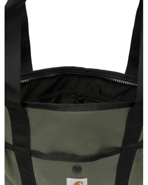 Carhartt Black Clapton Logo-Patch Tote Bag for men
