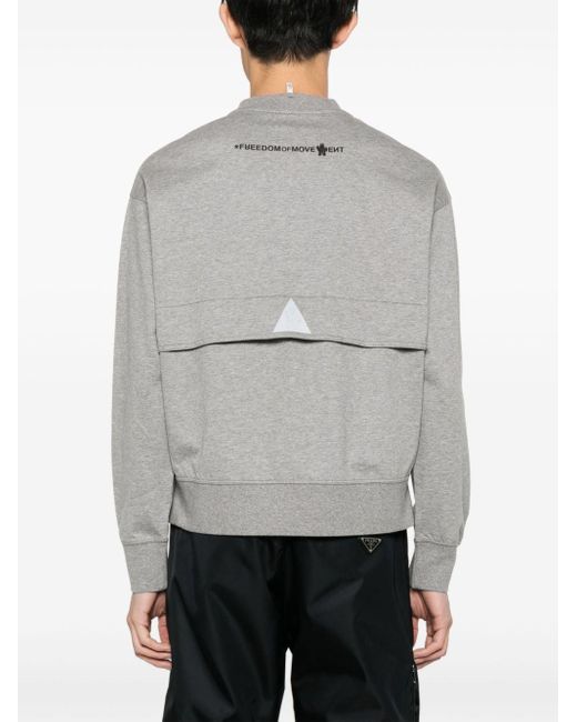 3 MONCLER GRENOBLE Sweater Met Logopatch in het Gray voor heren