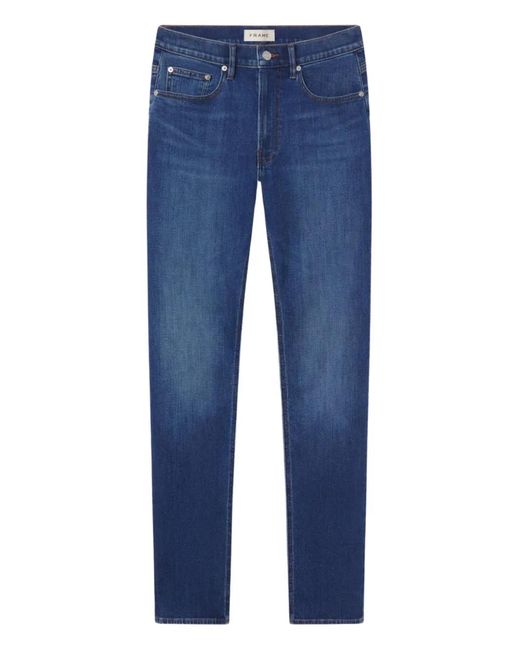 FRAME Blue Modern Straight-Leg Jeans for men