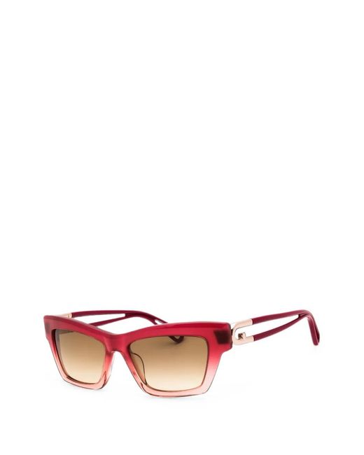Furla Pink Rectangular-Frame Sunglasses